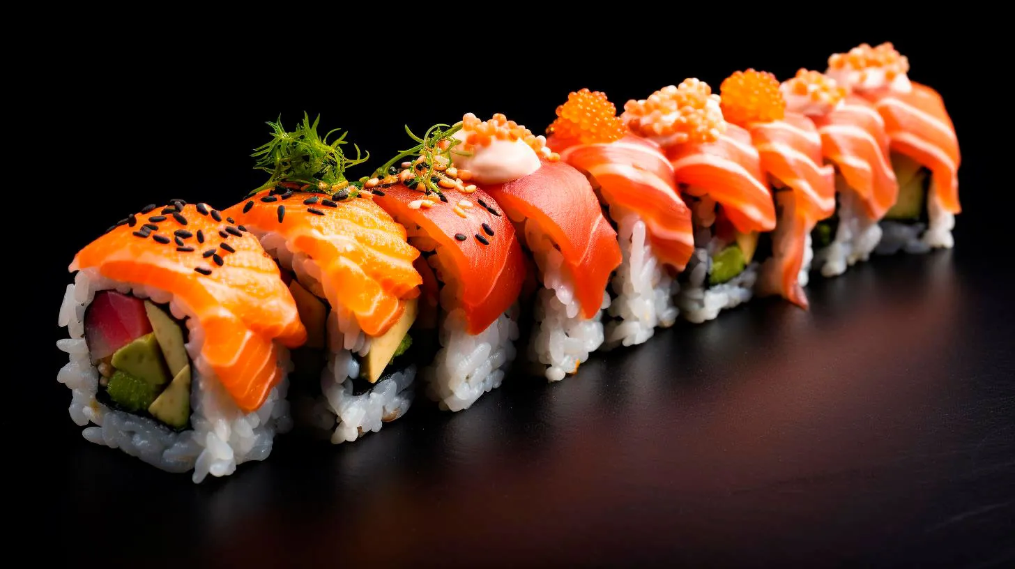 Nature Velvet The Delicate Texture of Sushi Rolls