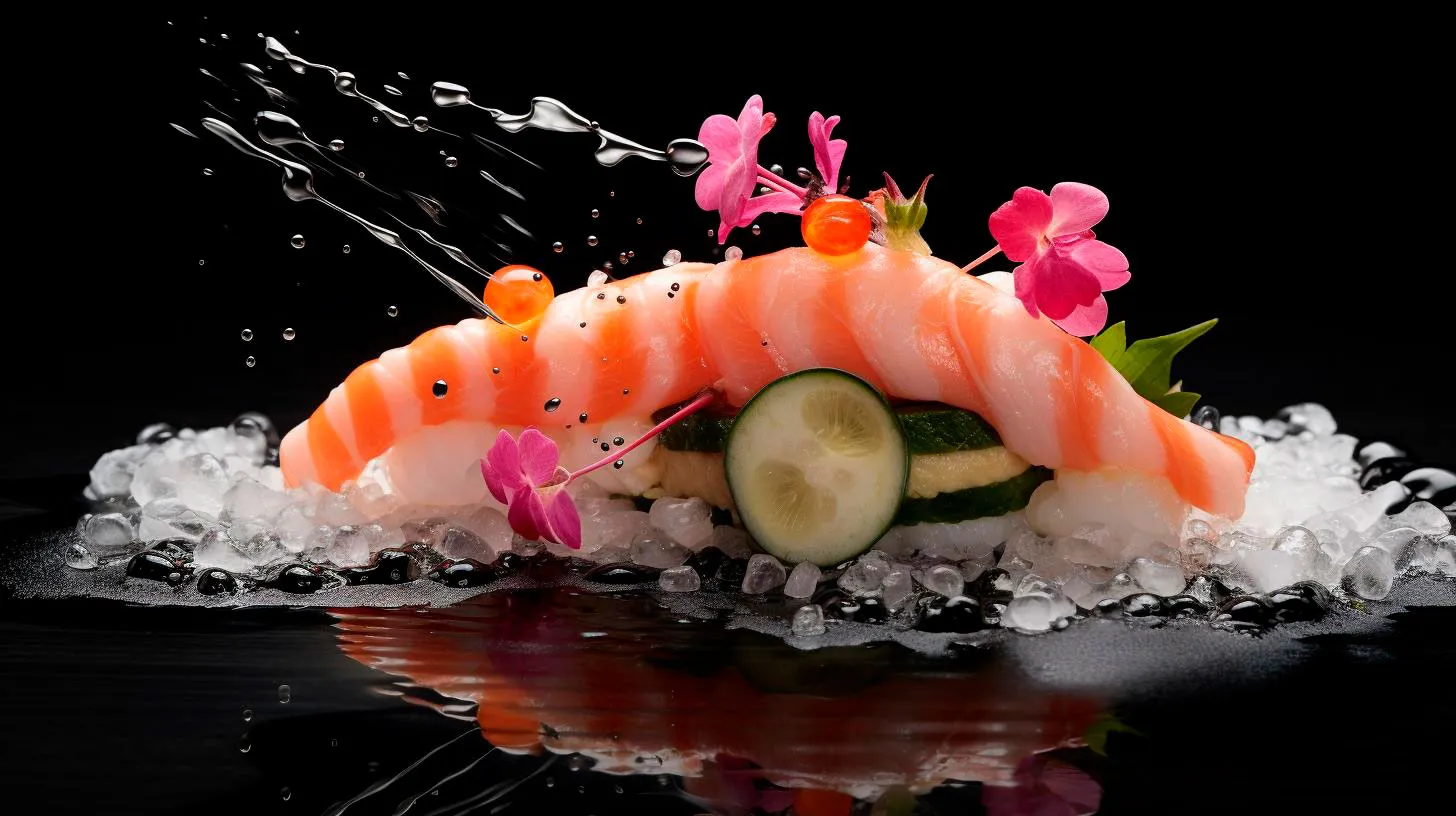 An Exquisite Fusion Sushi Delights in the Spectacular Aquarium Restaurants