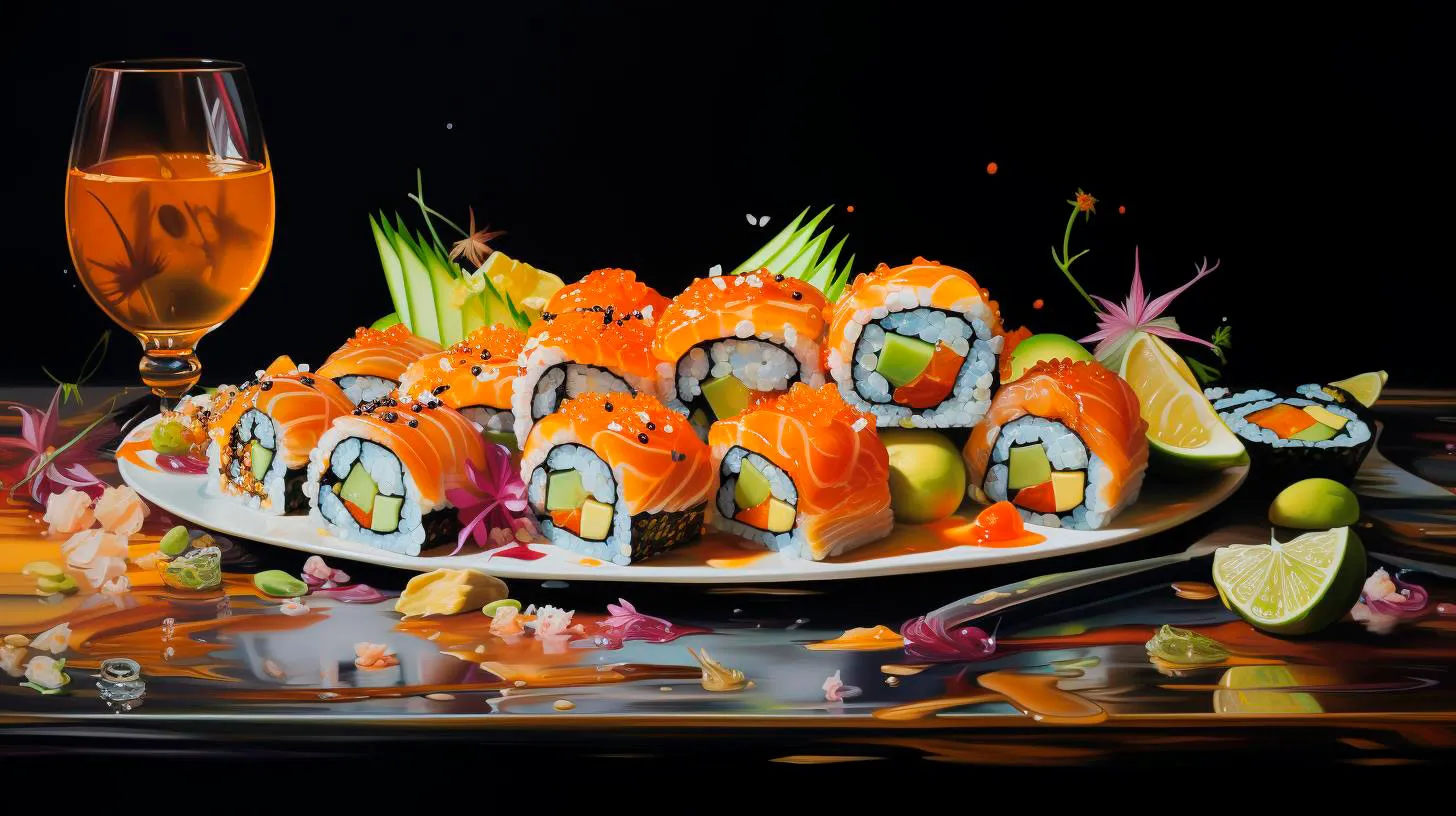 Sayonara Ordinary Unconventional Sushi Plating Ideas