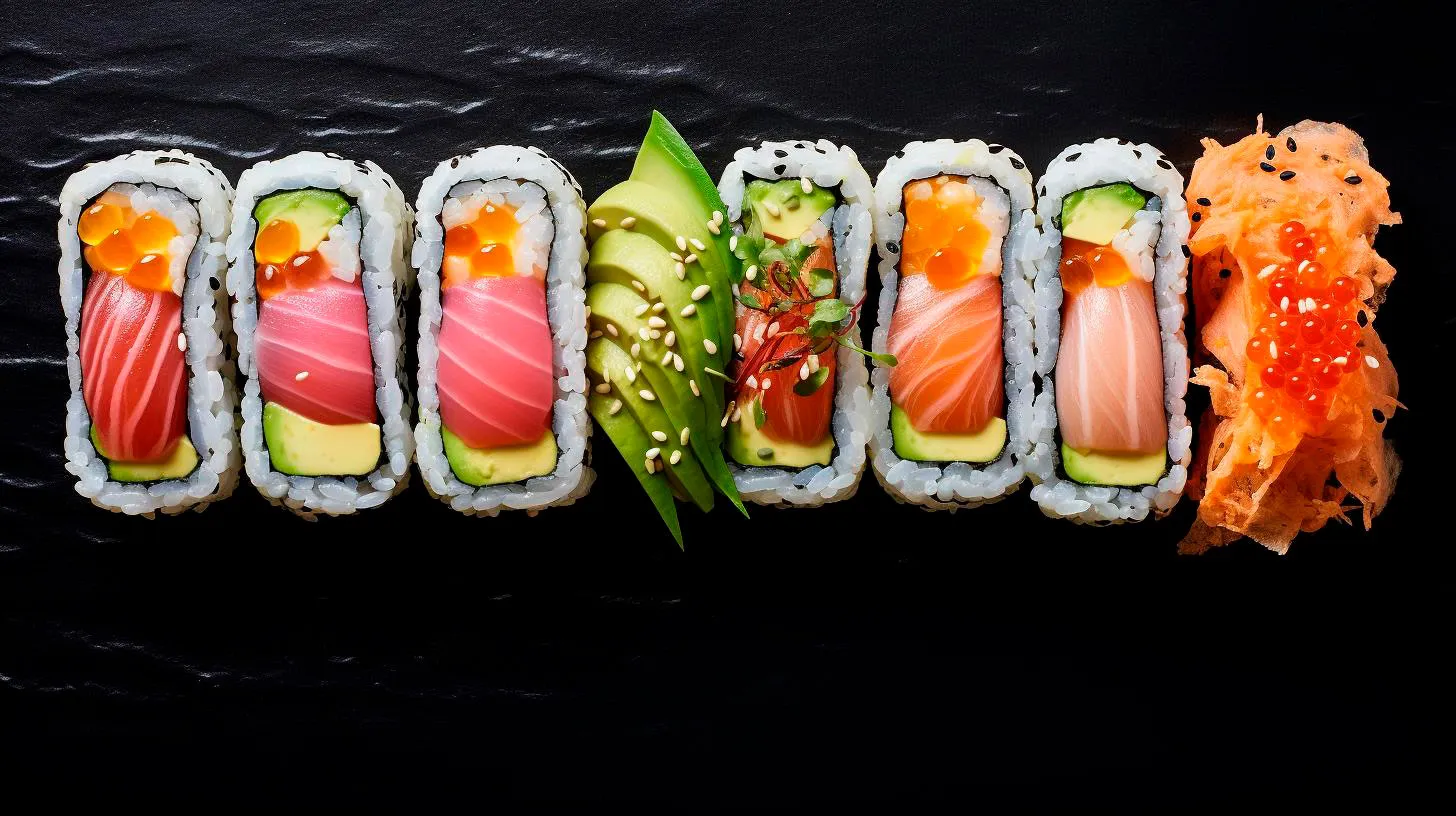 The Illusion of Depth Creating Texture in Sushi Photography