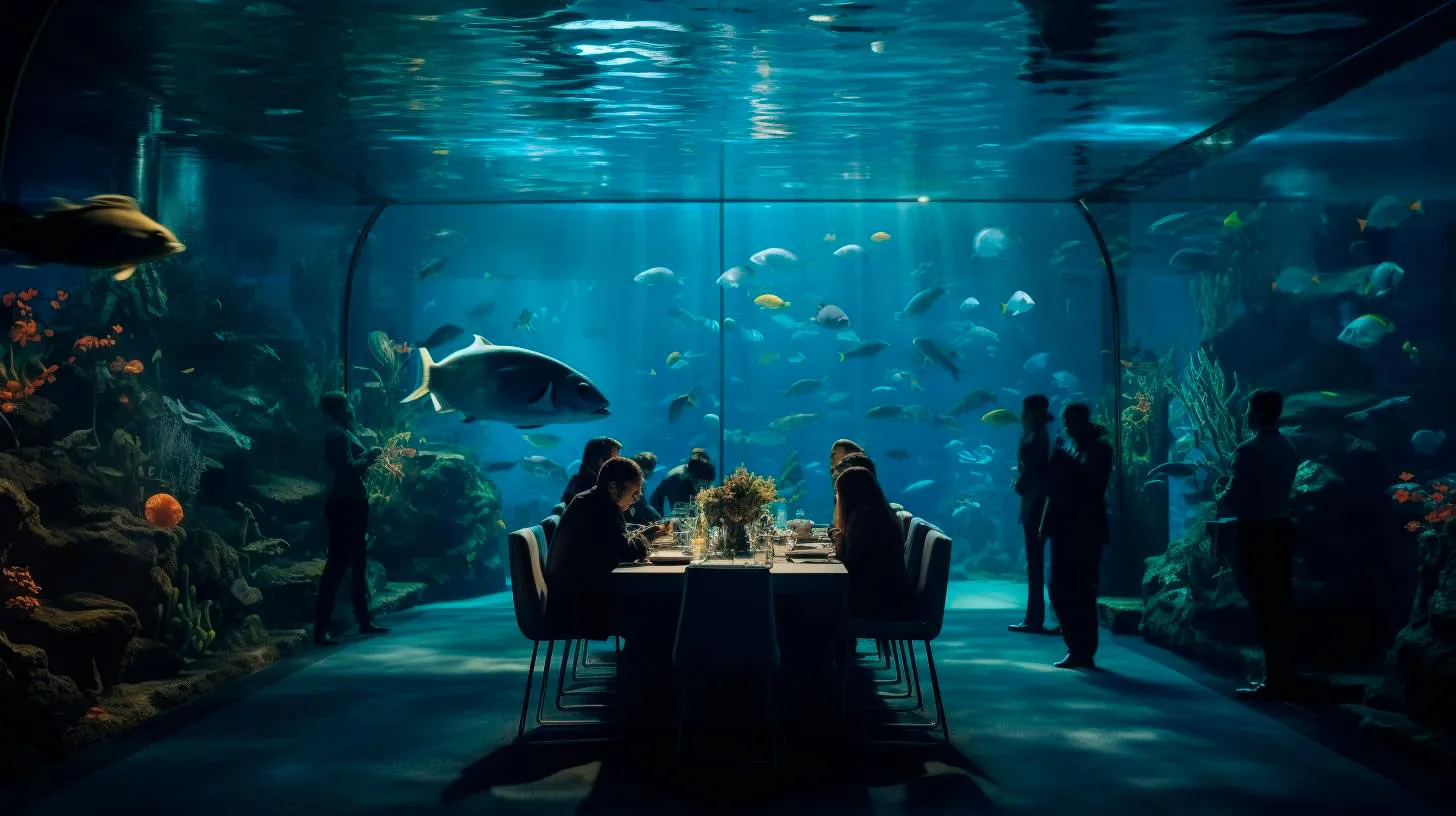 An Unforgettable Evening Awaits Sushi in the Enchanting Atmosphere of Aquarium Restaurants
