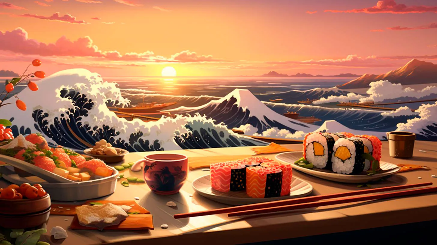 Vibrant Vignettes Incorporating Storytelling Elements in Sushi