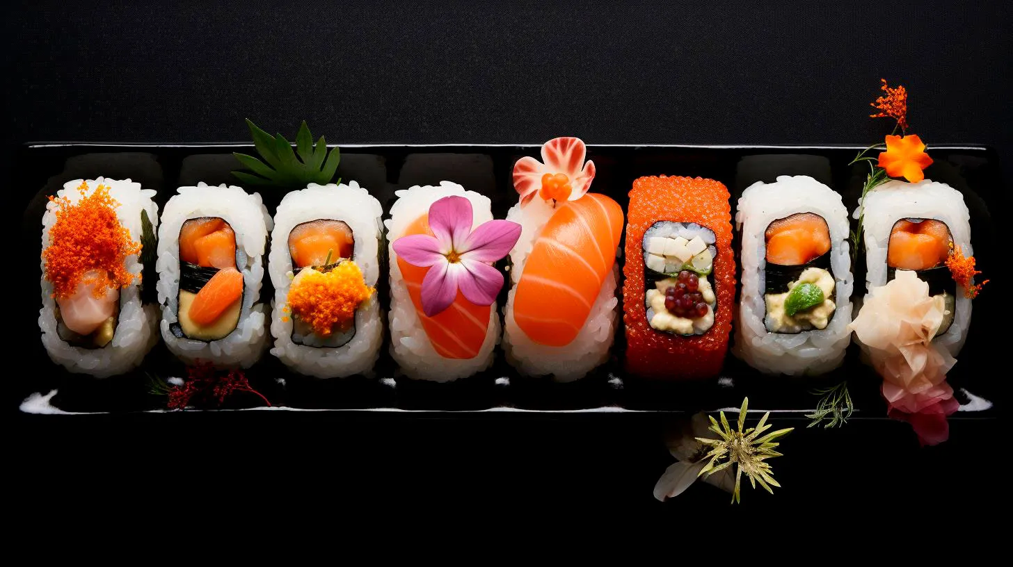 Sushi Sculptures Creating Edible Art