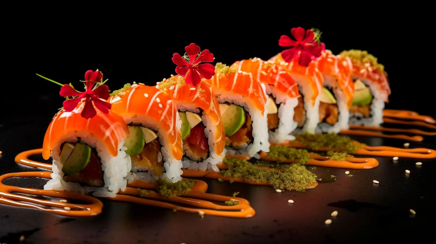 Sushi Fusion Mixing Vegetarian and Vegan Ingredients for Flavorful Rolls
